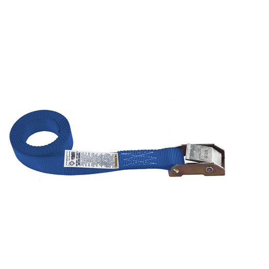 75B0800BL 1 x 8 Endless Loop Black Cam Buckle Strap - Blue