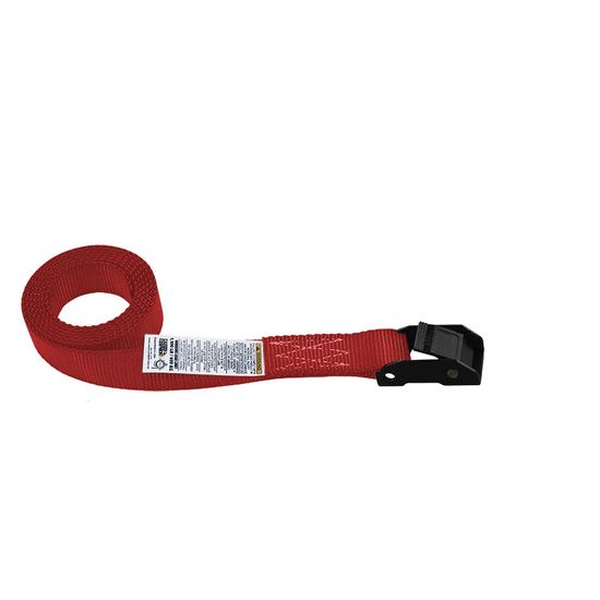 75B1800R 1 x 18 Endless Loop Black Cam Buckle Strap - Red