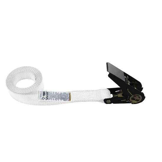 760600N 1 x 6 Endless Loop Standard Ratchet Strap - White