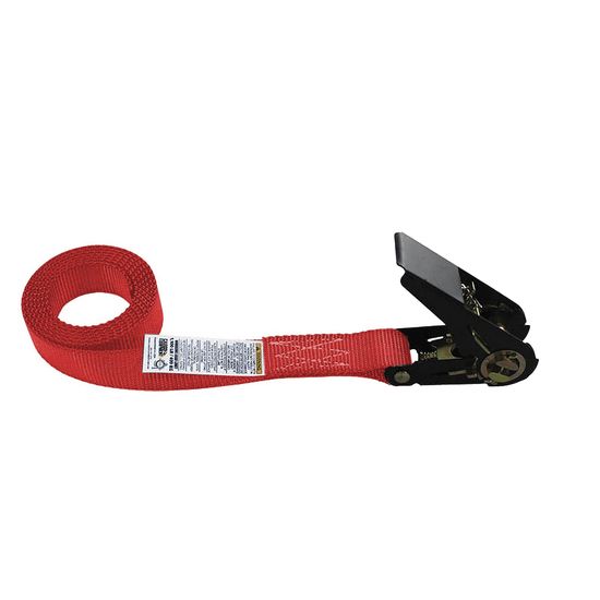761200R 1 x 12 Endless Loop Standard Ratchet Strap - Red
