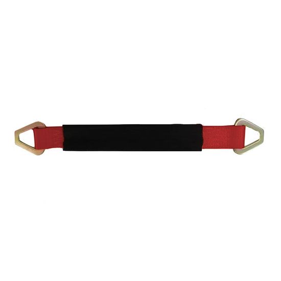 A1242-42R-PS 2 x 12 Axle Strap with Protective Sleeve - Red