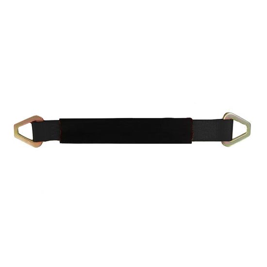 A2442-42B-PS 2 x 24 Axle Strap with Protective Sleeve - Black
