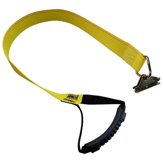 CEC-PULLHANDLE E-Track Ratchet Strap Pull Handle wDelta Ring Rubber Handle - Yellow