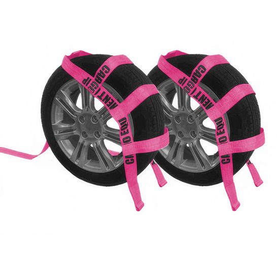 CEWN90P-17-PAIR 2 x 17 Wheel Nets wSewn Loops and 50 Strap End - Purple Pair