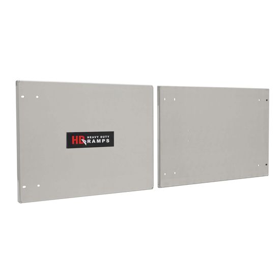 DOOR-TOOLBOX HD Ramps Polished Aluminum or Stainless Steel Door Upgrade for Trailer Cabinets