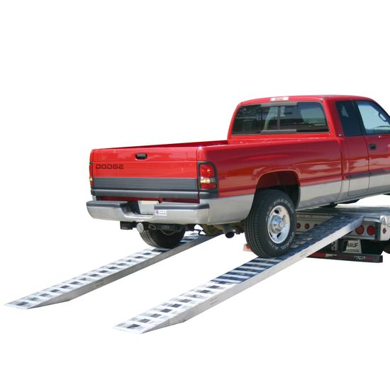 HDTR-P Heavy-Duty Aluminum Car Trailer Ramps Pin-On End - Up To 12000 lb Per Axle