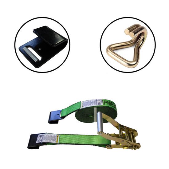 HI-VIS-GREEN-RATCHET-STRAP 2 x 34 Ratchet Strap - Hi-Vis Green