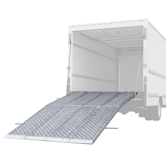 MF4-14476-BT 12 L x 76 W HD Ramps Folding Aluminum Four-Ramp System for Box Trucks  3000 lb per Axle