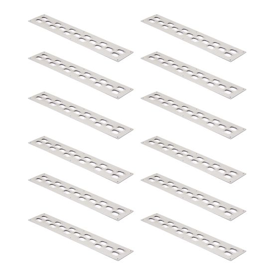 PP-1155-12 30 x 6 HD Ramps Trailer Tread wOval Punch Plate 12 Pack