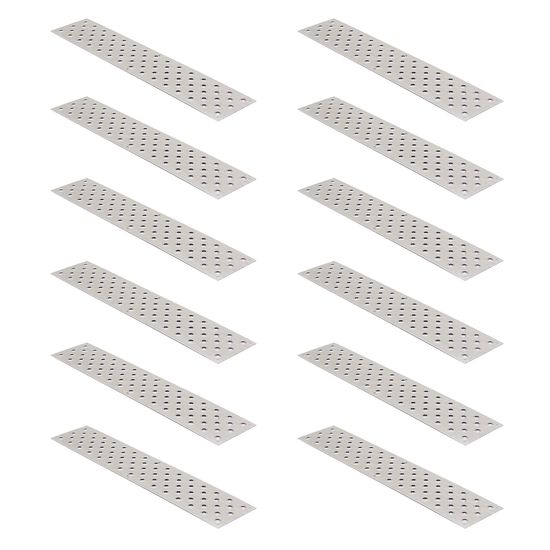 PP-1156-12 30 x 6 HD Ramps Trailer Traction Tread wCircle Punch Plate 12 Pack