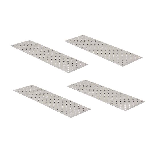 PP-1158-4 3975 x 12 HD Ramps Trailer Traction Tread wCircle Punch Plate 4 Pack