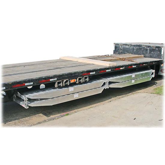 RAMP-HANGER-DBL-5 HD Ramps Bolt-On Semi-Trailer Loading Ramp Storage Brackets for Two 5 Ramps