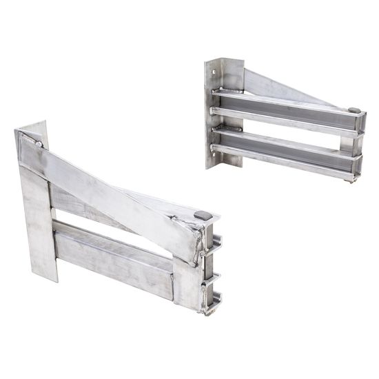 RHD-5-22 HD Ramps Loading Ramp Storage Brackets for Step Deck Trailers without Knee Braces