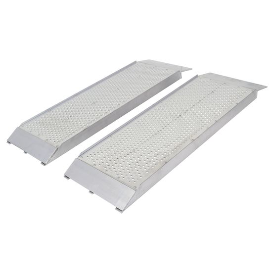 S-1500-P Guardian Aluminum Dual Runner Shed Ramps with Punch Plate Surface