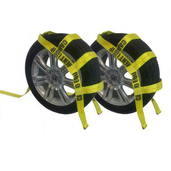 WN-TOW-STRAP 3 Wheel Nets wSewn Loops and 50 Strap End - Pair