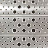 01-26-120-04-WALK-P 10 L x 26 W HD Ramps Aluminum Punch Plate Walk Ramp Hook End - 1750 lb Cap 3