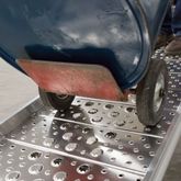 01-26-144-04-WALK-P 12 L x 26 W HD Ramps Aluminum Punch Plate Walk Ramp Hook End - 1500 lb Cap 4