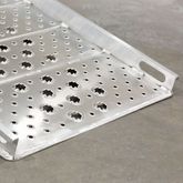 01-26-168-04-WALK-P 14 L x 26 W HD Ramps Aluminum Punch Plate Walk Ramp Hook End - 1250 lb Cap 2