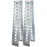 02-12-144-06-S 12 L X 12 W HD Ramps Aluminum Folding Smart Car Trailer Ramps Plate End Stub Foot - 2000 lb Per Axle 2