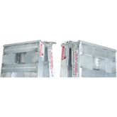 02-12-144-06-S 12 L X 12 W HD Ramps Aluminum Folding Smart Car Trailer Ramps Plate End Stub Foot - 2000 lb Per Axle 3