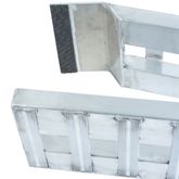 02-12-144-06-S 12 L X 12 W HD Ramps Aluminum Folding Smart Car Trailer Ramps Plate End Stub Foot - 2000 lb Per Axle 4