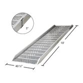 02-37-120-06-WALK-P 10 L x 405 W HD Ramps Aluminum Punch Plate Walk Ramp Plate End - 1750 lb Cap 6