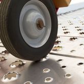 02-37-144-06-WALK-P 12 L x 405 W HD Ramps Aluminum Punch Plate Walk Ramp Plate End - 1500 lb Cap 2