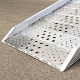 02-37-144-06-WALK-P 12 L x 405 W HD Ramps Aluminum Punch Plate Walk Ramp Plate End - 1500 lb Cap 4