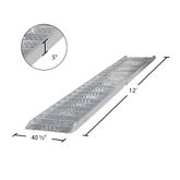 02-37-144-06-WALK-P 12 L x 405 W HD Ramps Aluminum Punch Plate Walk Ramp Plate End - 1500 lb Cap 6