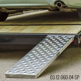 03-12-060-04-SP 5 L X 12 W HD Ramps EZ Traction Aluminum Car Trailer Ramps Hook End Stub Foot - 3000 lb Per Axle 2