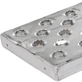 03-12-060-046-SP 5 L X 12 W HD Ramps EZ Traction Aluminum Car Trailer Ramp Hook  Plate Hybrid End Stub Foot - 3000 lb Per Axle 3