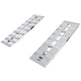 05-15-048-04 4 L X 15 W HD Ramps Aluminum Car Trailer Ramps Hook End Knife Foot- 5000 lb Per Axle