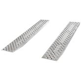 05-15-094-04-P 7 10 L X 15 W HD Ramps EZ Traction Aluminum Car Trailer Ramps Hook End Knife Foot - 5000 lb Per Axle