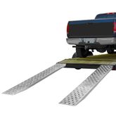 05-15-094-04-P 7 10 L X 15 W HD Ramps EZ Traction Aluminum Car Trailer Ramps Hook End Knife Foot - 5000 lb Per Axle 1