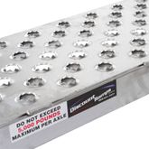 05-15-094-04-P 7 10 L X 15 W HD Ramps EZ Traction Aluminum Car Trailer Ramps Hook End Knife Foot - 5000 lb Per Axle 5