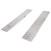 05-15-094-06-P 7 10 L X 15 W HD Ramps EZ Traction Aluminum Car Trailer Ramps Plate End Knife Foot - 5000 lb Per Axle