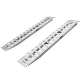 05-15-094-06 7 10 L X 15 W HD Ramps Aluminum Car Trailer Ramps Plate End Knife Foot - 5000 lb Per Axle