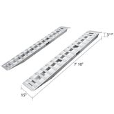 05-15-094-06 7 10 L X 15 W HD Ramps Aluminum Car Trailer Ramps Plate End Knife Foot - 5000 lb Per Axle 4