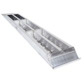 05-16-120-04-P 10 L X 16 W HD Ramps EZ Traction Aluminum Car Trailer Ramps Hook End Knife Foot - 5000 lb Per Axle 5
