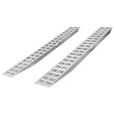 05-16-120-04 10 L X 16 W HD Ramps Aluminum Car Trailer Ramps Hook End Knife Foot - 5000 lb Per Axle