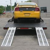 05-16-120-04 10 L X 16 W HD Ramps Aluminum Car Trailer Ramps Hook End Knife Foot - 5000 lb Per Axle 2