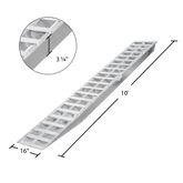 05-16-120-04 10 L x 16 W Aluminum Hook End Car Trailer Ramps - 5000 lb per axle Capacity 4