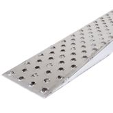 05-16-120-06-P 10 L X 16 W HD Ramps EZ Traction Aluminum Car Trailer Ramps Plate End Knife Foot - 5000 lb Per Axle 2