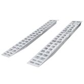 05-16-120-06 10 L X 16 W HD Ramps Aluminum Car Trailer Ramps Plate End Knife Foot - 5000 lb Per Axle