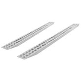05-18-192-04 16 L X 18 W HD Ramps Aluminum Car Trailer Ramps Hook End Knife Foot - 5000 lb Per Axle