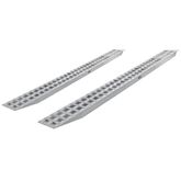 05-18-192-06 16 L X 18 W HD Ramps Aluminum Car Trailer Ramps Plate End Knife Foot - 5000 lb Per Axle