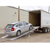 05-20-240-02-06M-High-REV1 Aluminum Modular Truck Trailer Ramp System for Dry Van with 2-Piece Support Stands - 5000 lb per axle Capacity 2