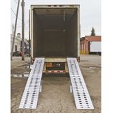 05-20-240-02-06M-High-REV1 Aluminum Modular Truck Trailer Ramp System for Dry Van with 2-Piece Support Stands - 5000 lb per axle Capacity 3