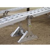05-20-240-02-06M-High-REV1 Aluminum Modular Truck Trailer Ramp System for Dry Van with 2-Piece Support Stands - 5000 lb per axle Capacity 4