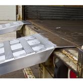 05-20-240-02-06M-High-REV1 Aluminum Modular Truck Trailer Ramp System for Dry Van with 2-Piece Support Stands - 5000 lb per axle Capacity 6